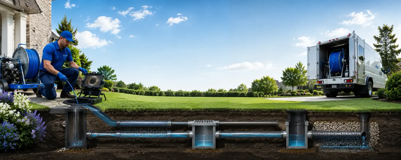 Outdoor drain cleaning information for Mount Sinai, NY